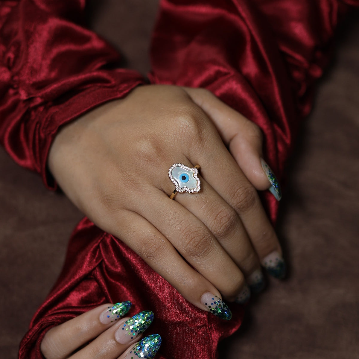 Hamza Evil Eye Ring
