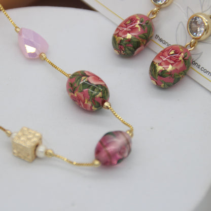 Floral Murano Pearl Dainty Set