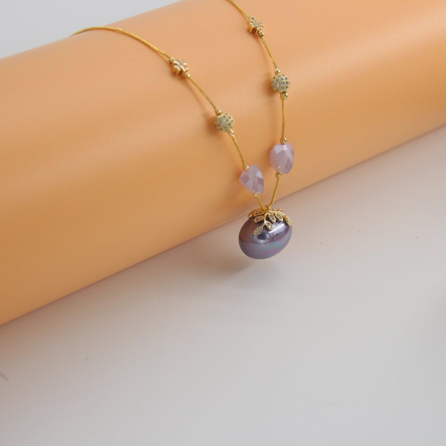 Shell Pearl Delight Dainty Necklace