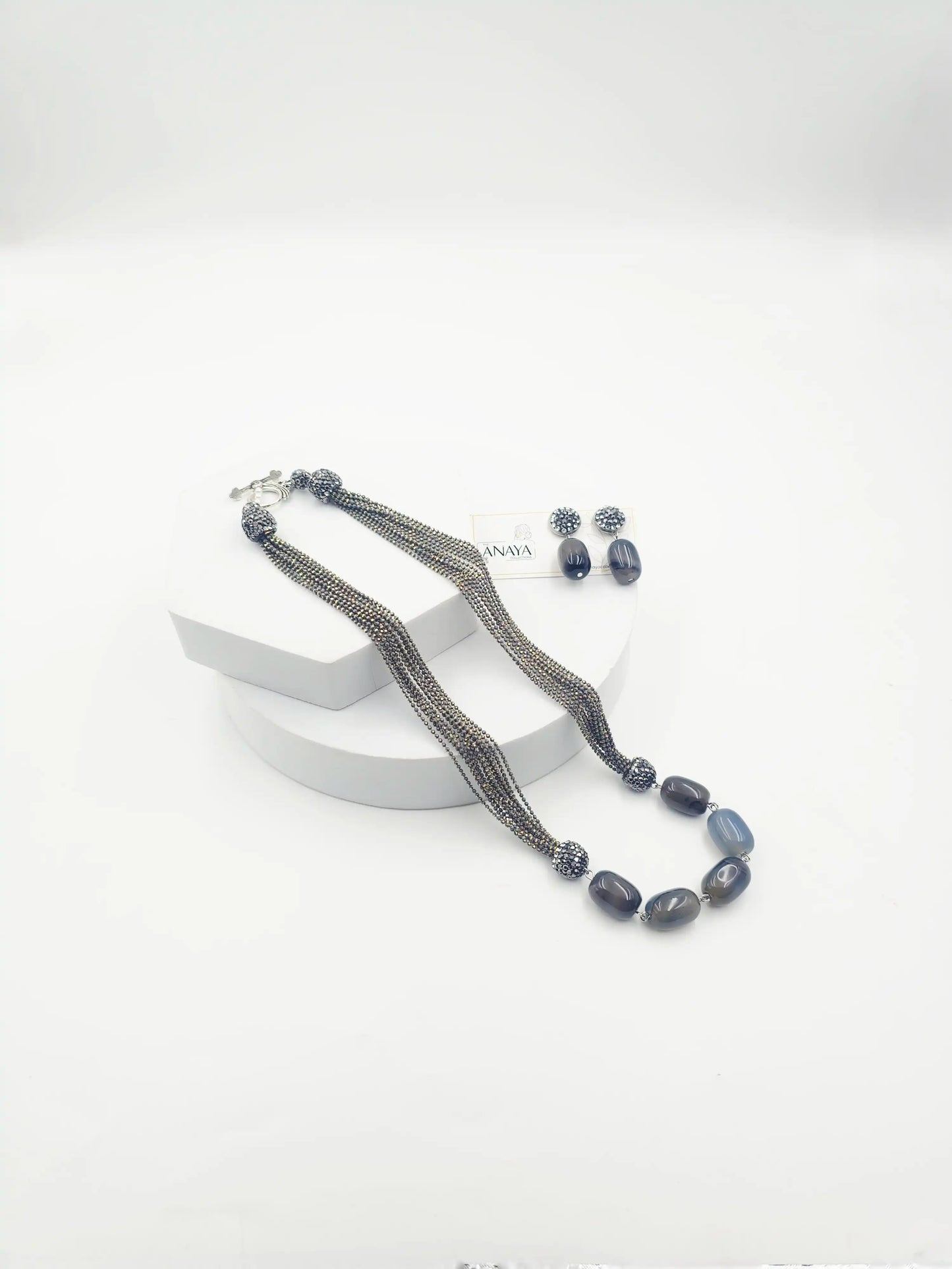 Italian 5 Oval Agates Set