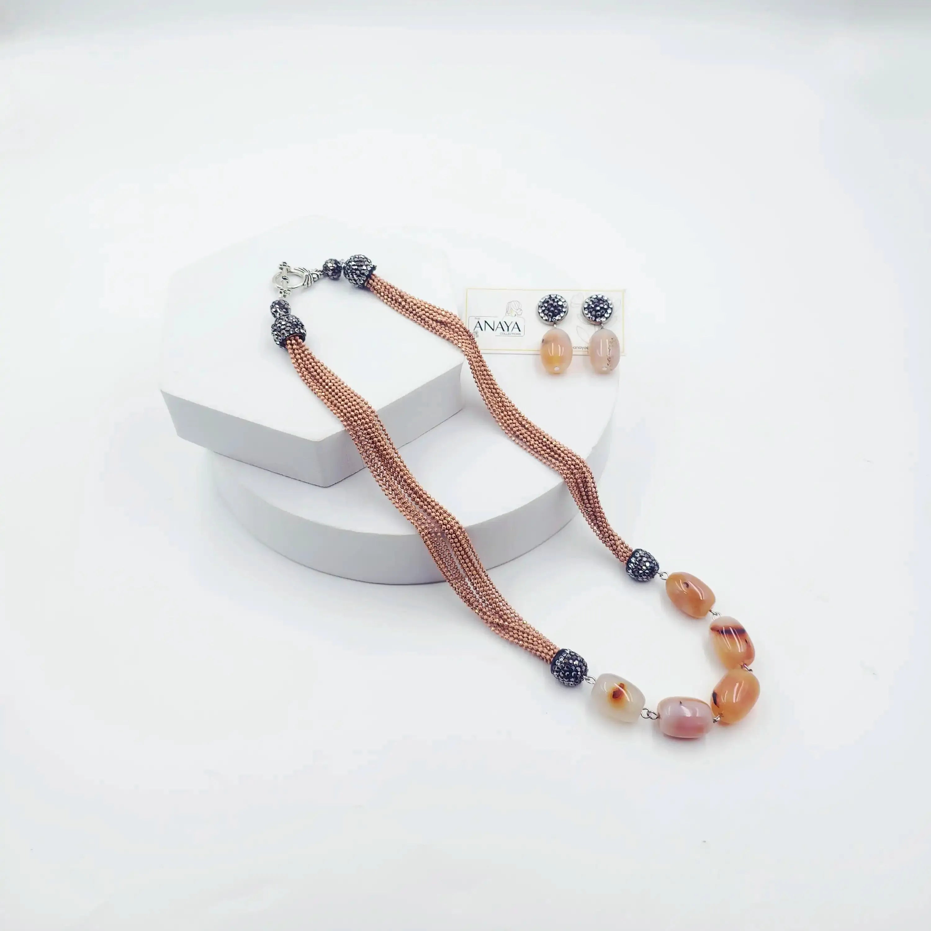 Italian 5 Oval Agates Set