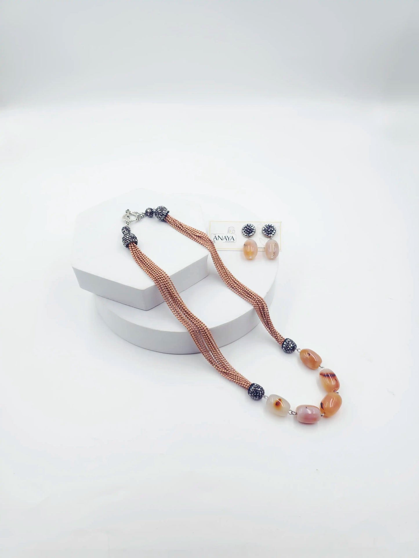 Italian 5 Oval Agates Set