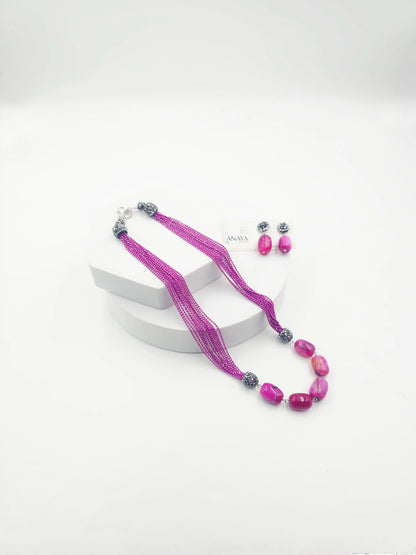 Italian 5 Oval Agates Set