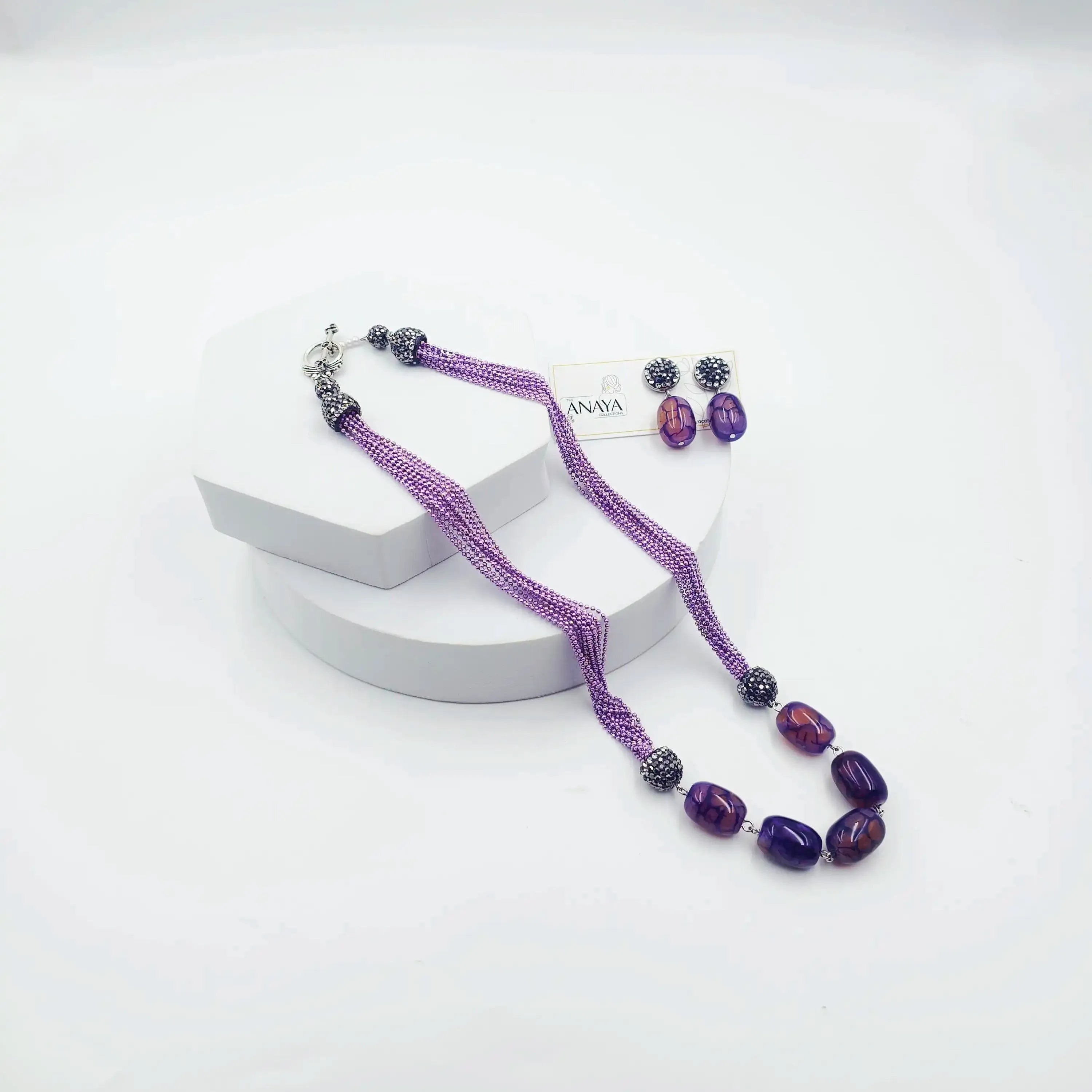 Italian 5 Oval Agates Set