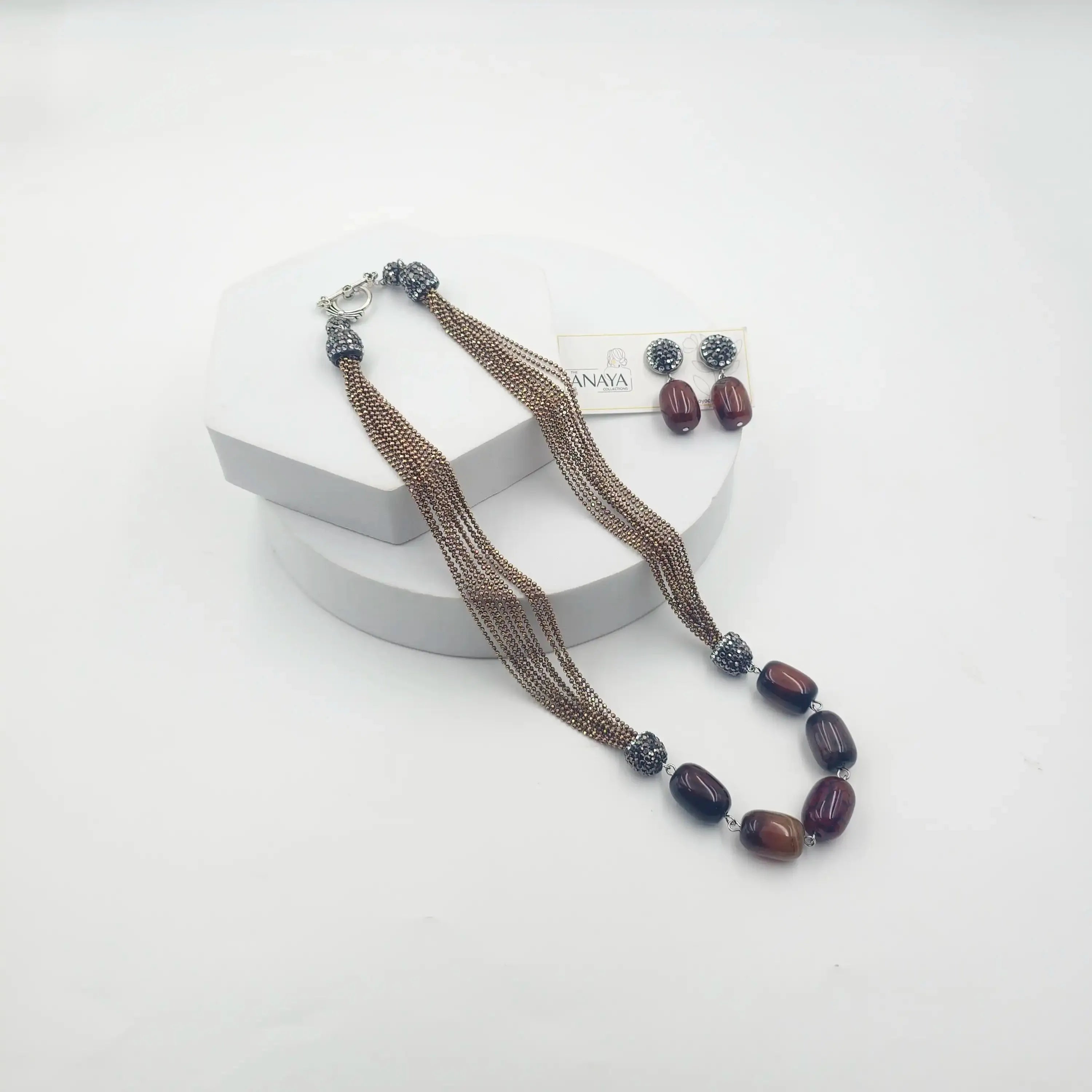 Italian 5 Oval Agates Set