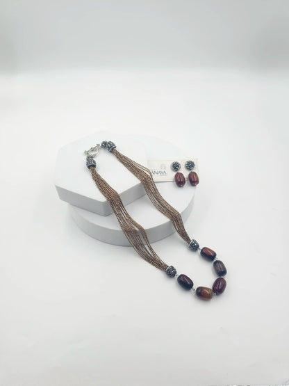 Italian 5 Oval Agates Set