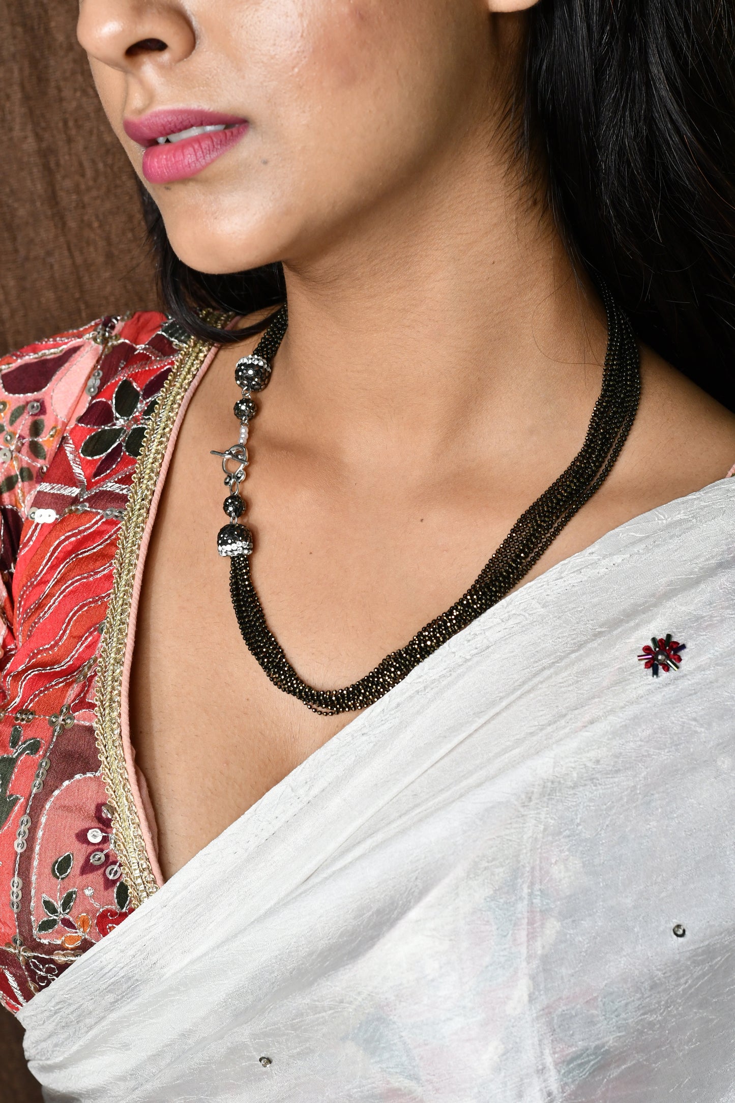 Italian Black Bead Luxe Set