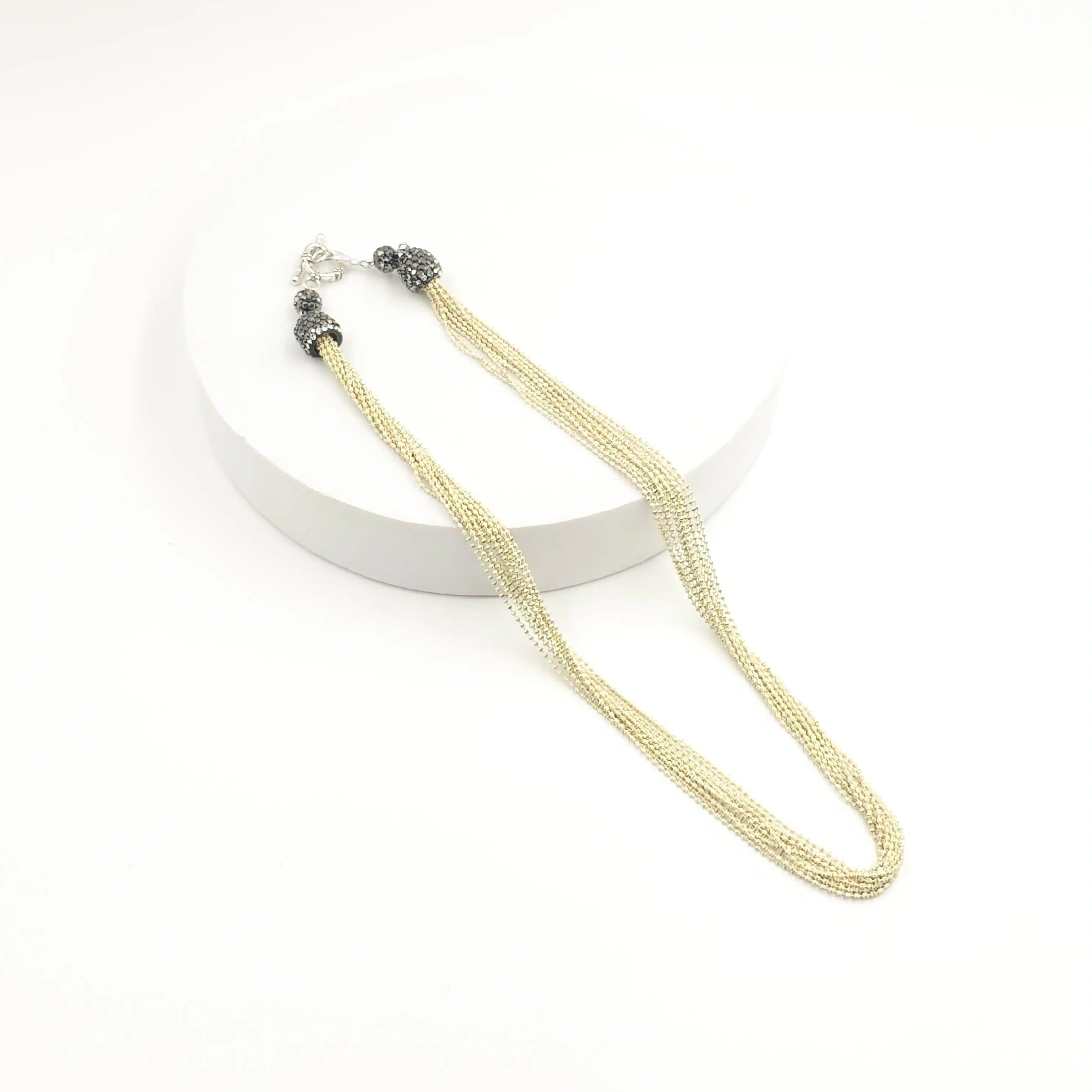 Italian Rice Bead Luxe Necklace