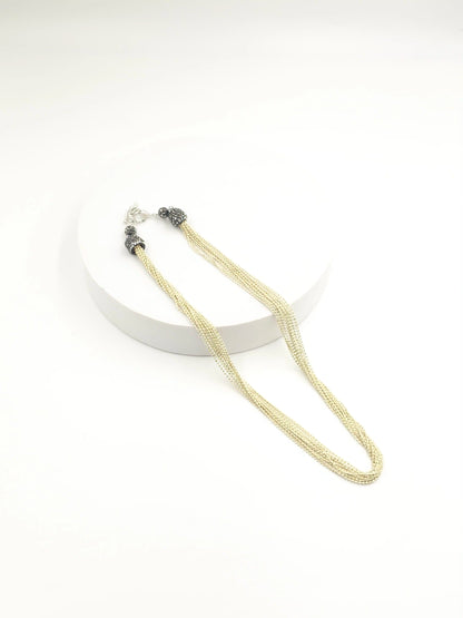 Italian Rice Bead Luxe Necklace