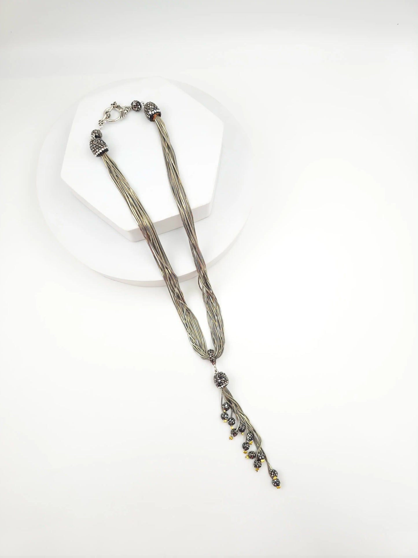 Italian Grace Tassel Radiance Necklace