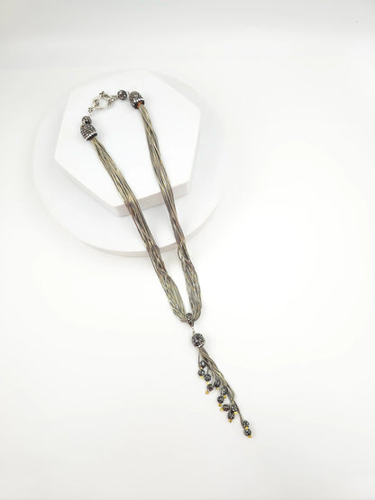 Italian Grace Tassel Radiance Necklace