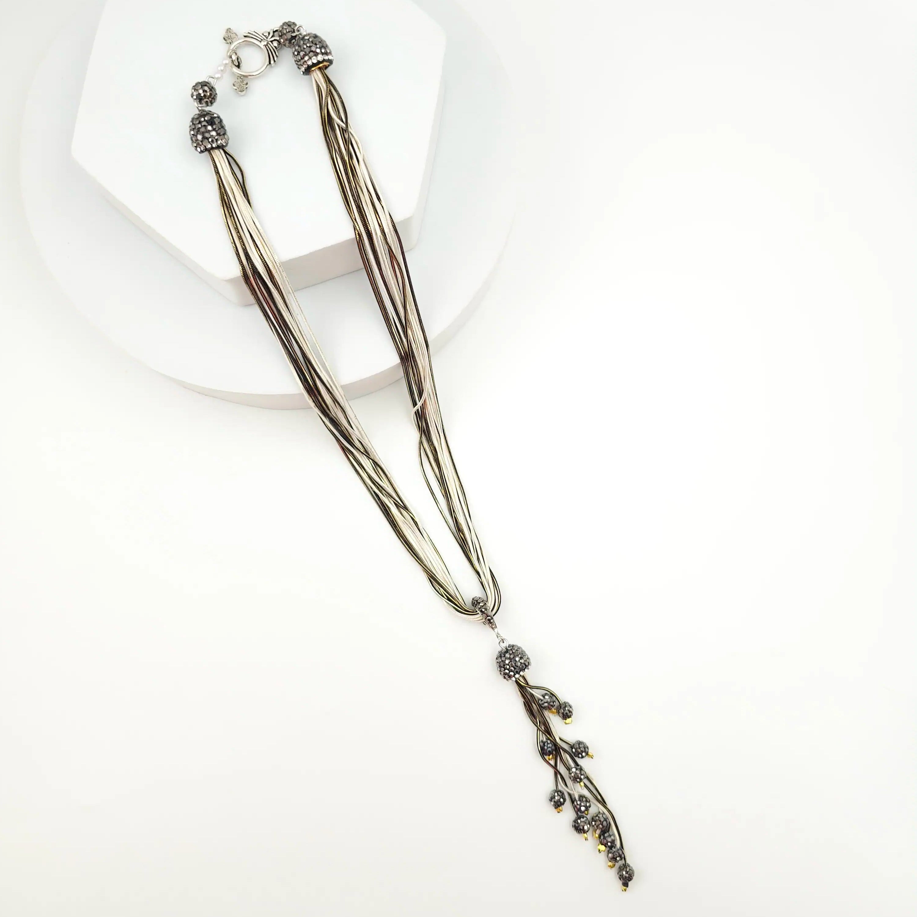 Italian Grace Tassel Radiance Necklace