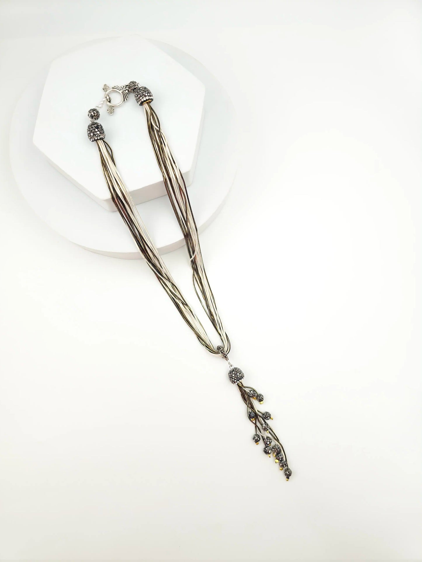 Italian Grace Tassel Radiance Necklace