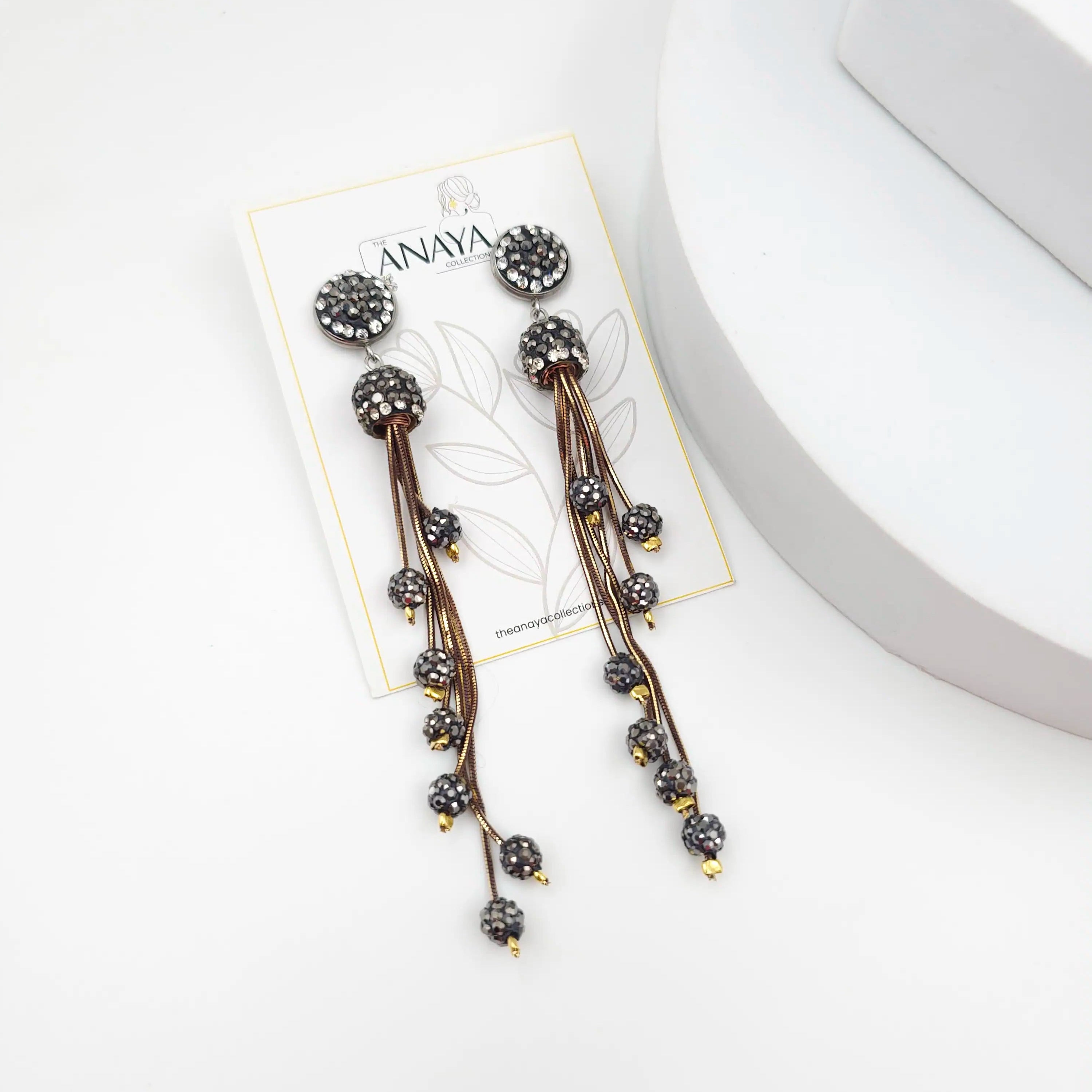 Italian Grace Tassel Radiance Earrings