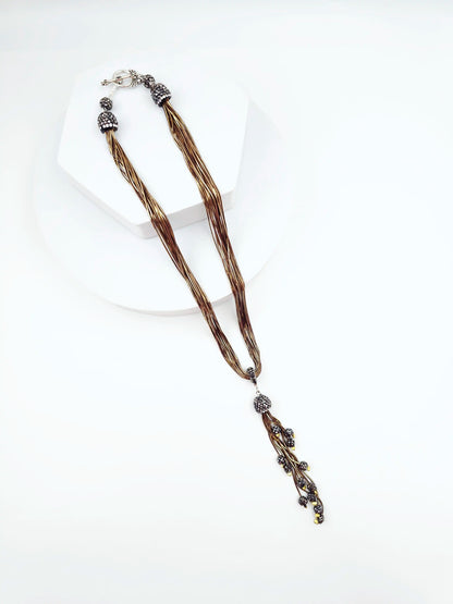 Italian Grace Tassel Radiance Necklace