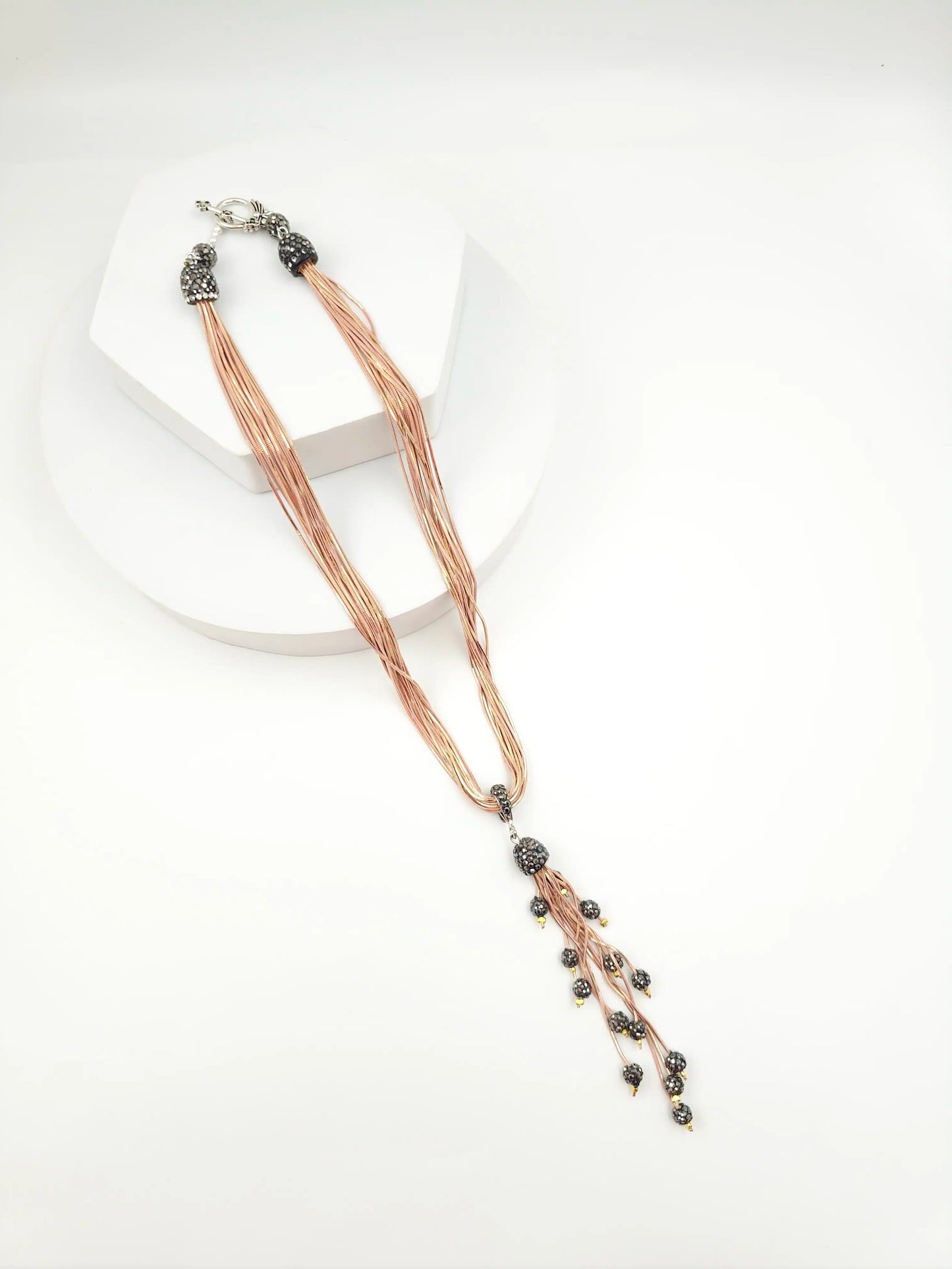Italian Grace Tassel Radiance Necklace