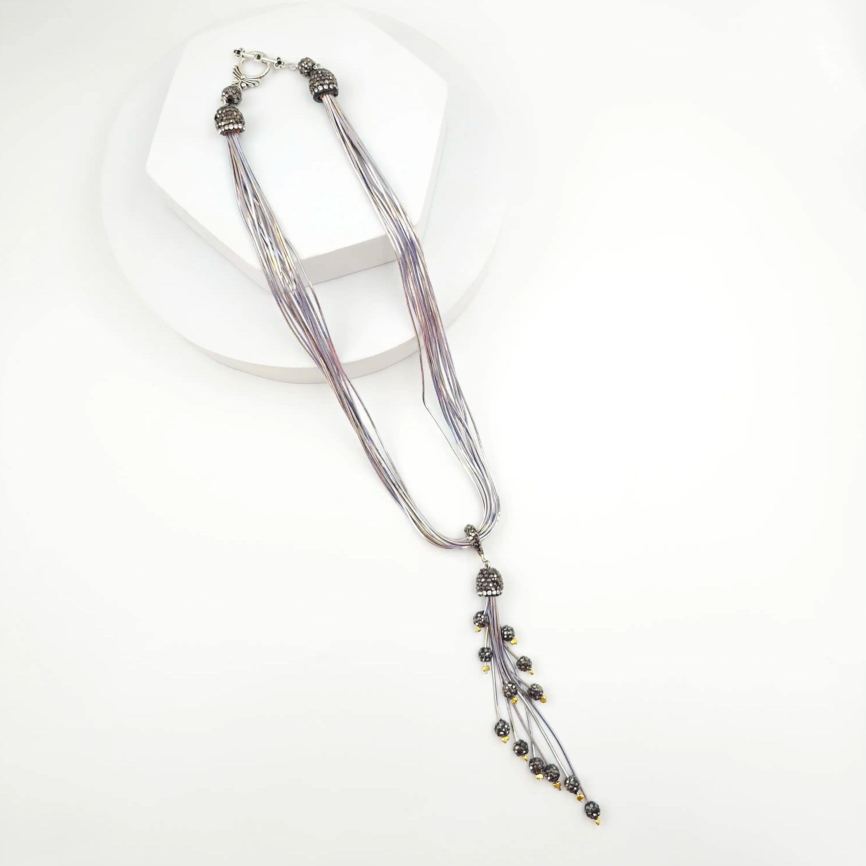 Italian Grace Tassel Radiance Necklace