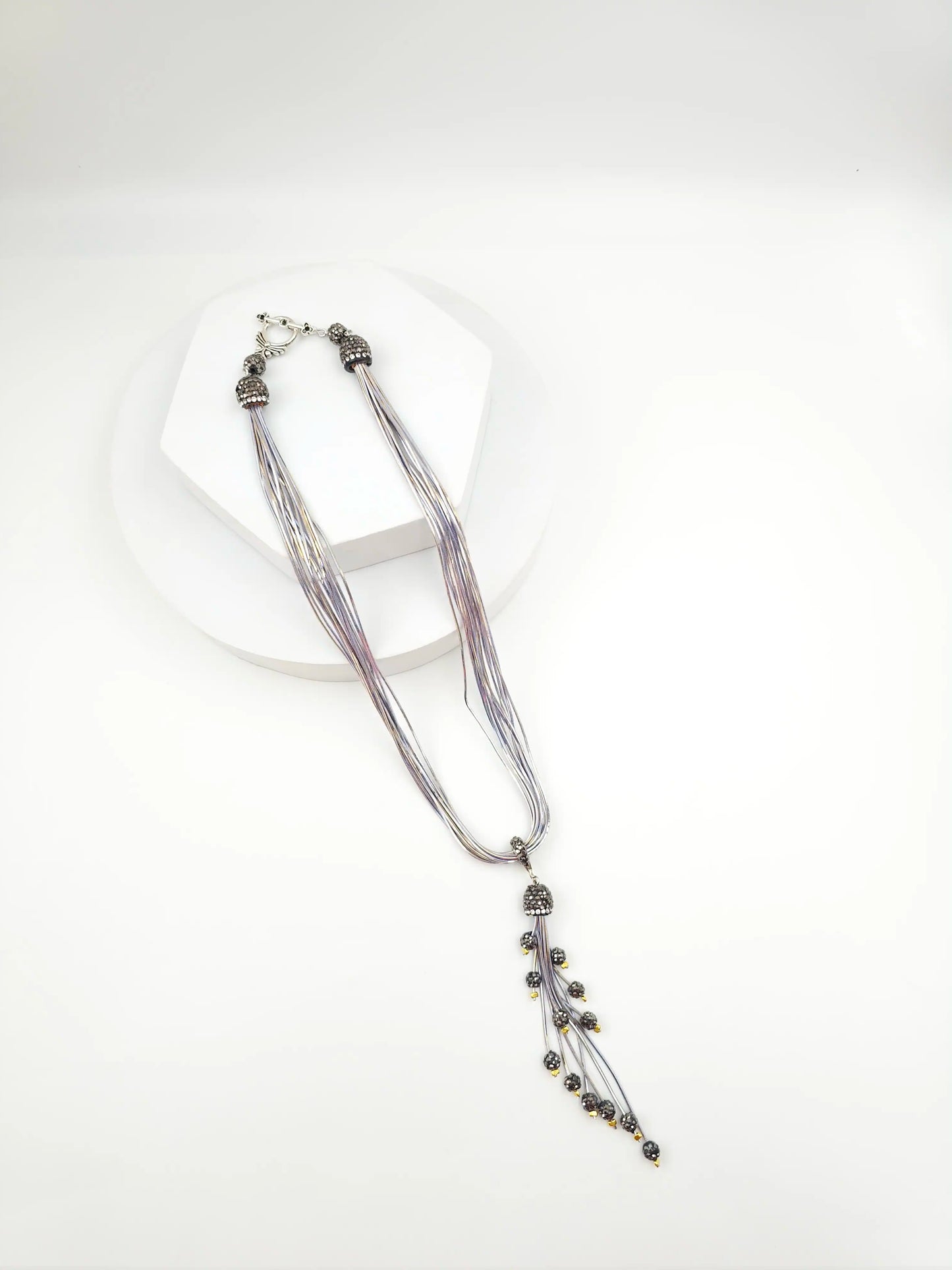 Italian Grace Tassel Radiance Necklace