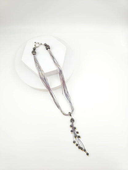 Italian Grace Tassel Radiance Necklace