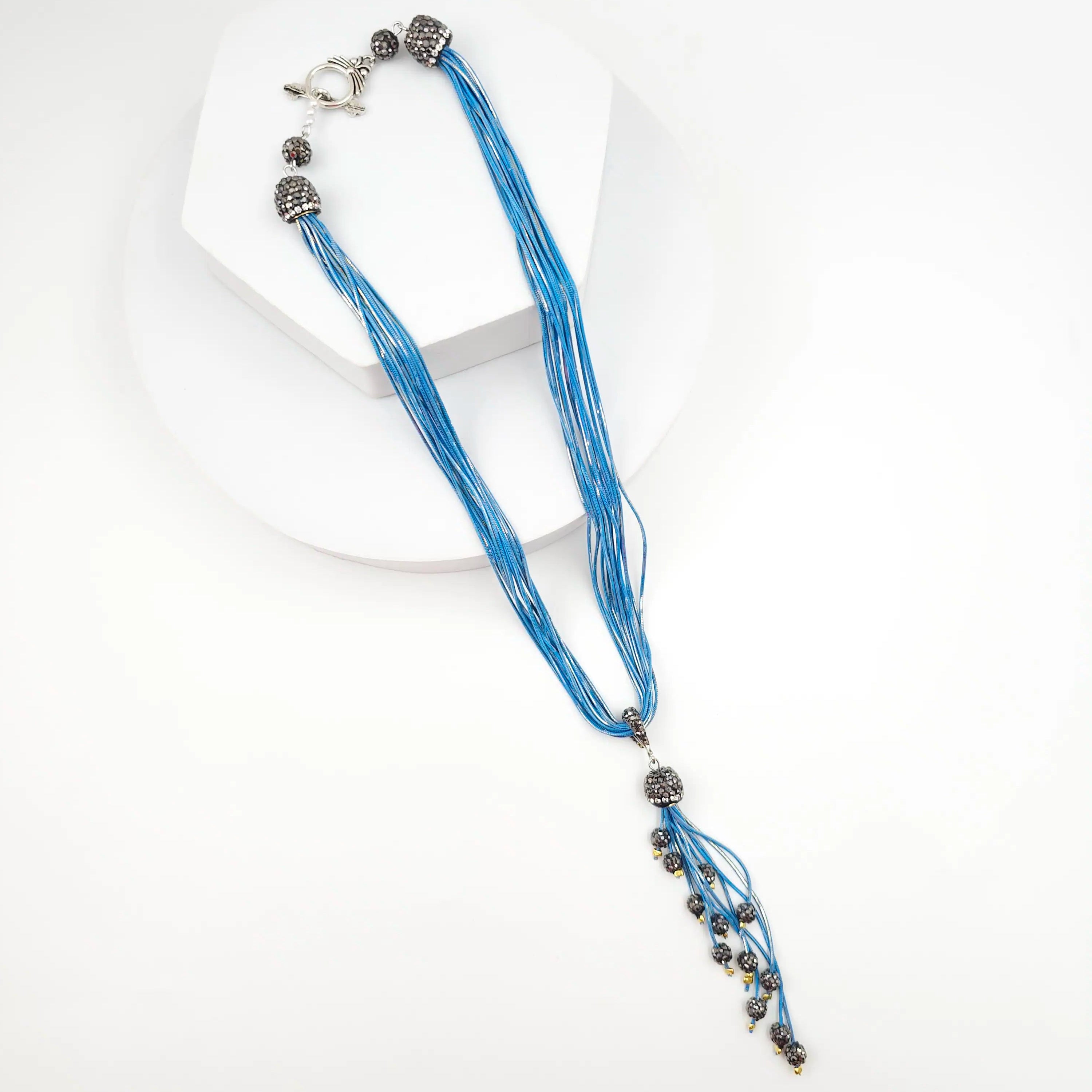 Italian Grace Tassel Radiance Necklace