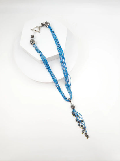 Italian Grace Tassel Radiance Necklace