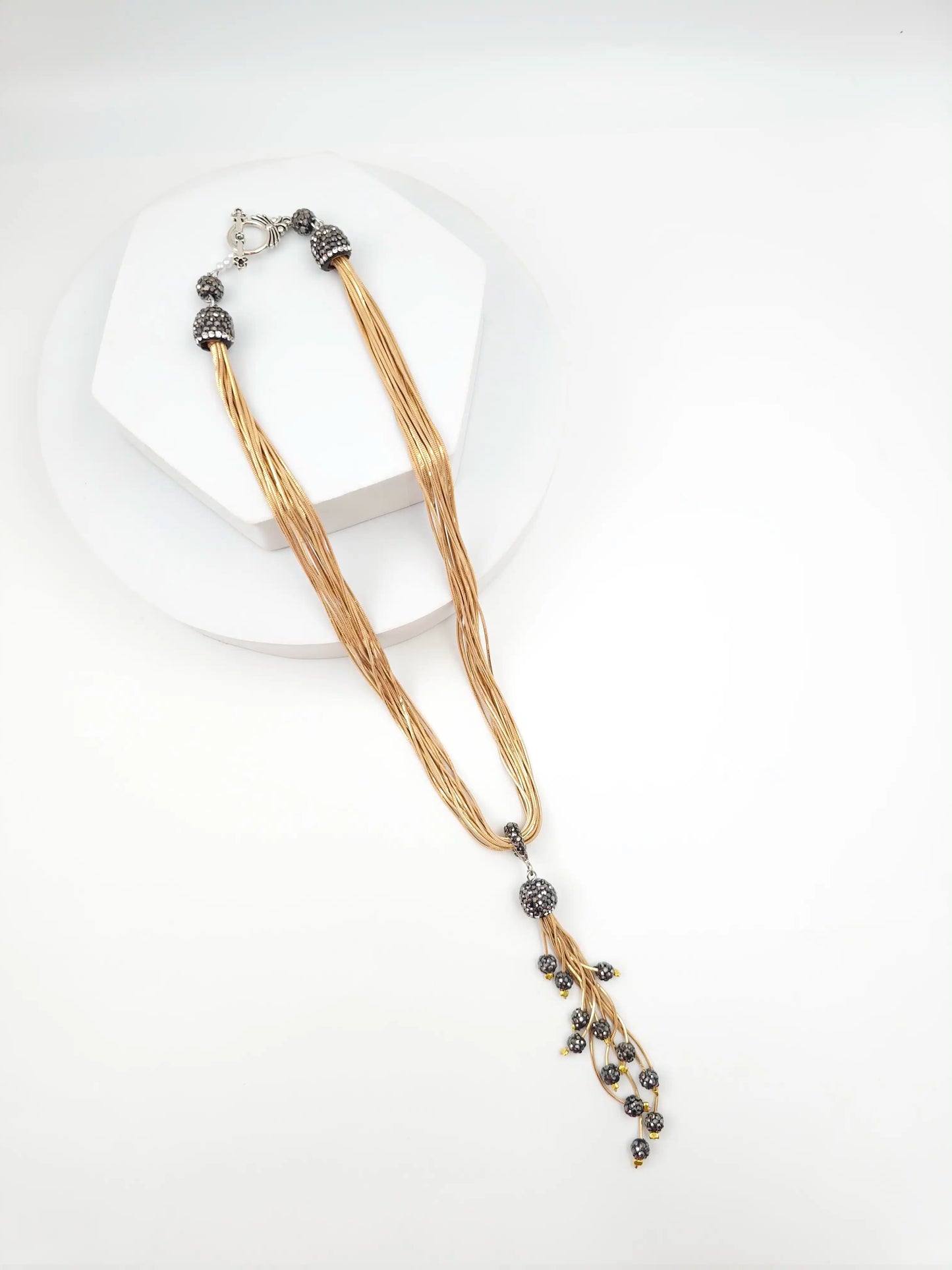 Italian Grace Tassel Radiance Necklace