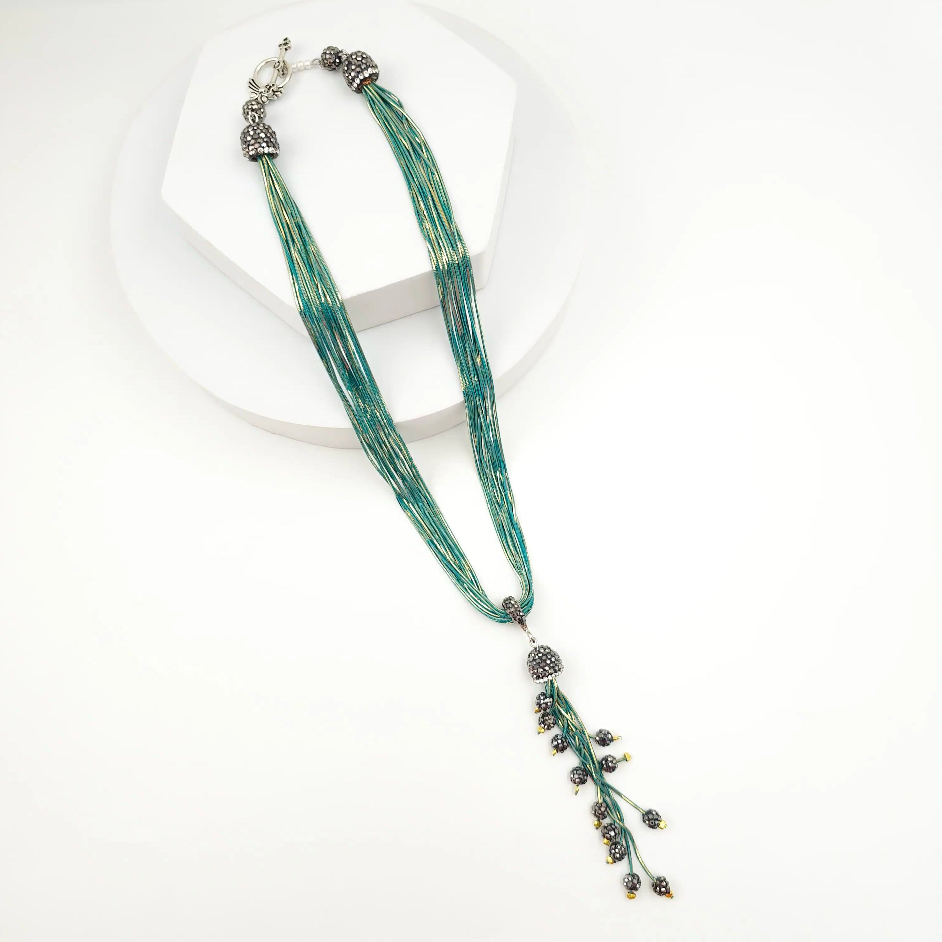Italian Grace Tassel Radiance Necklace