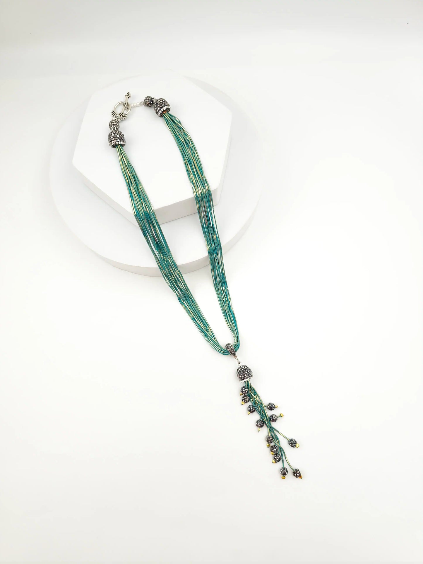 Italian Grace Tassel Radiance Necklace