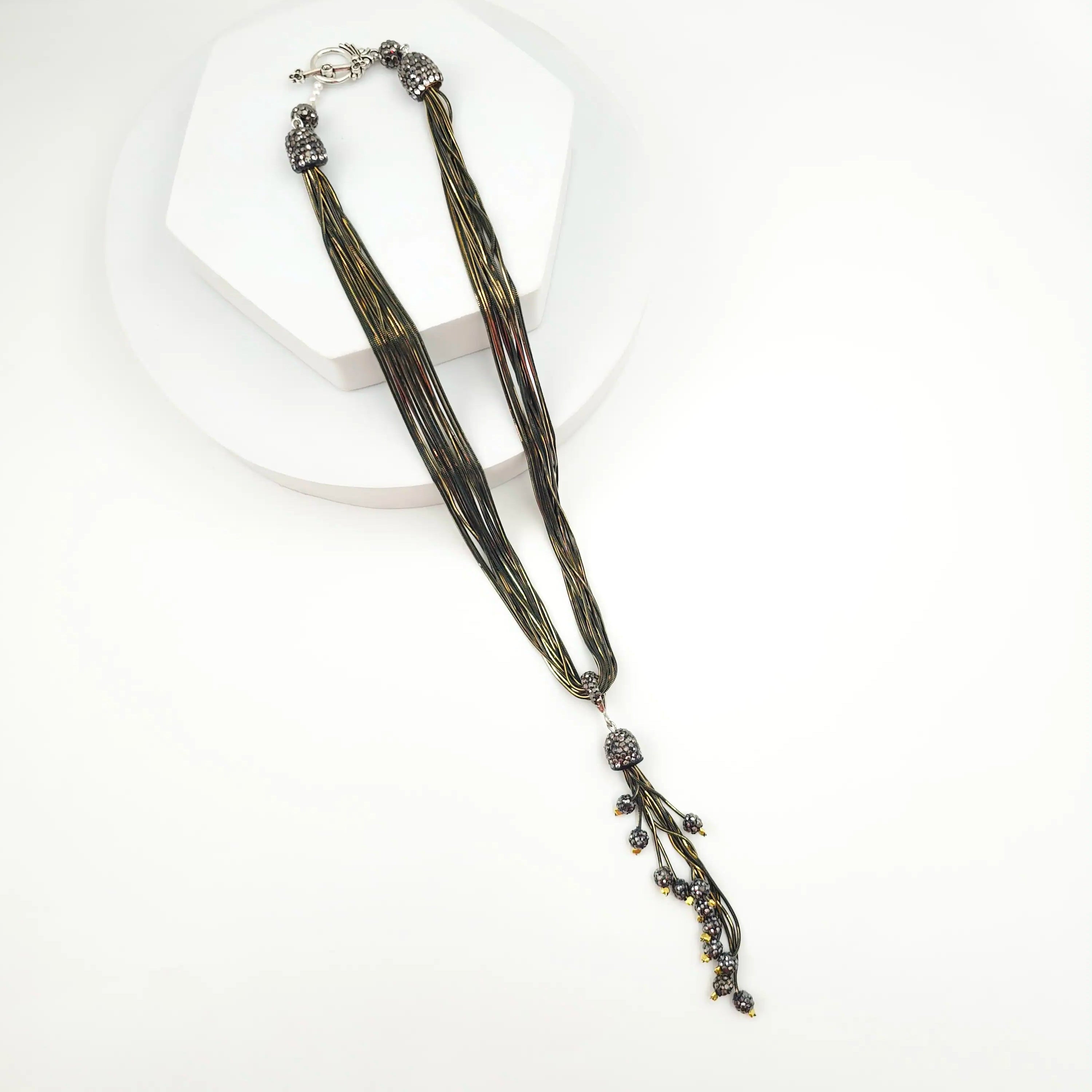 Italian Grace Tassel Radiance Necklace