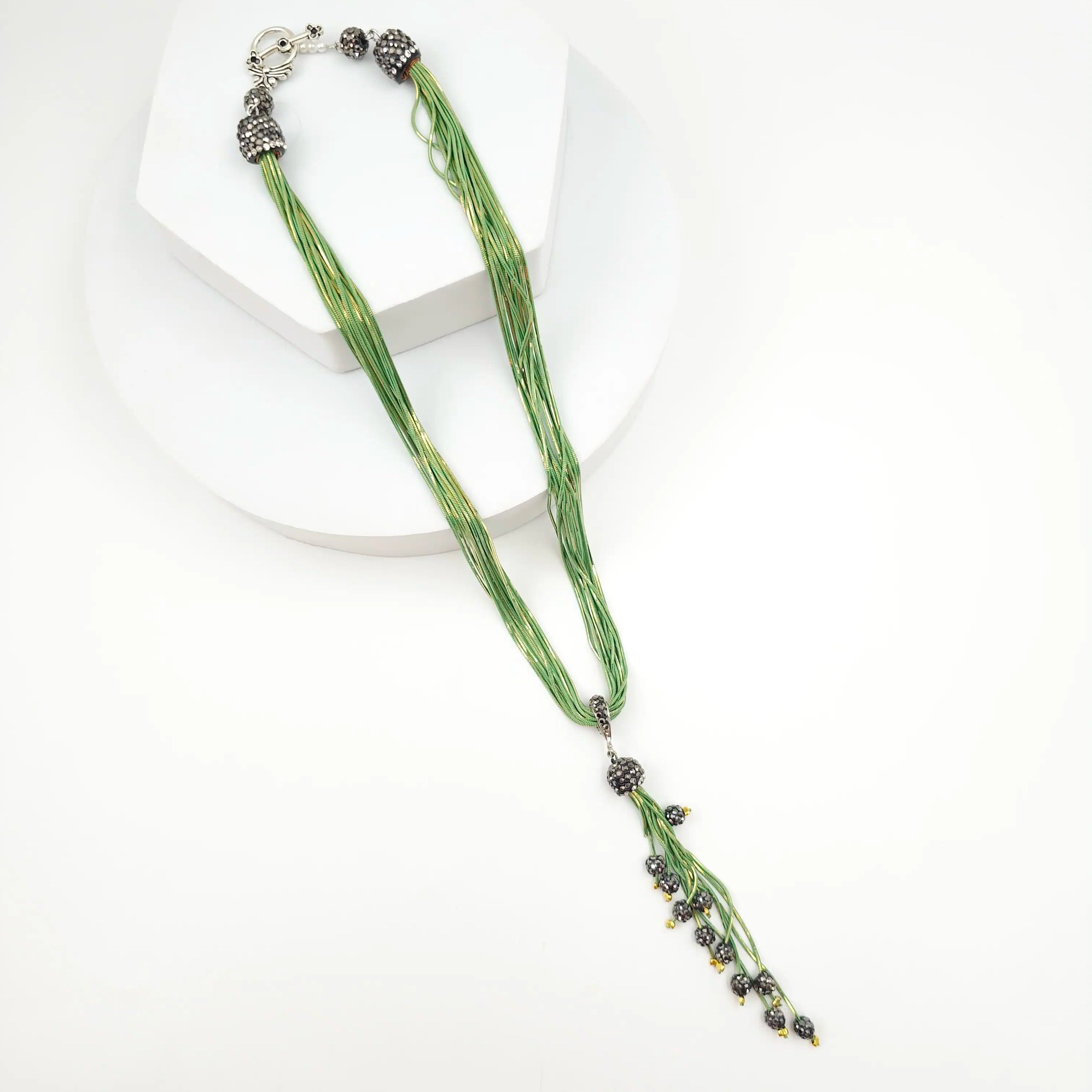Italian Grace Tassel Radiance Necklace