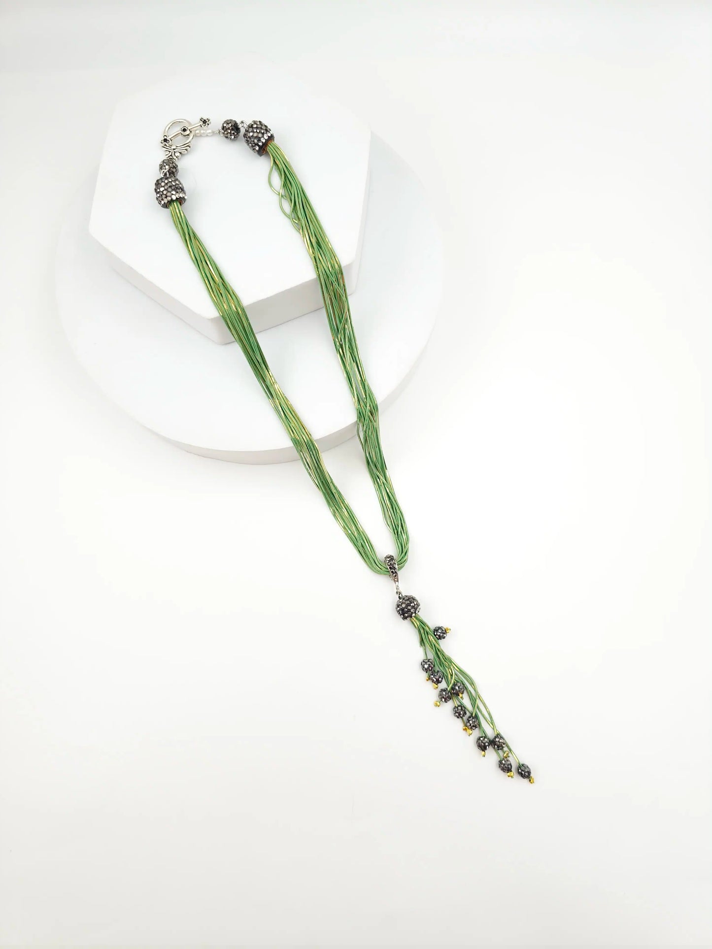 Italian Grace Tassel Radiance Necklace