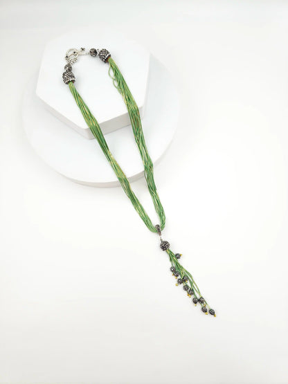 Italian Grace Tassel Radiance Necklace