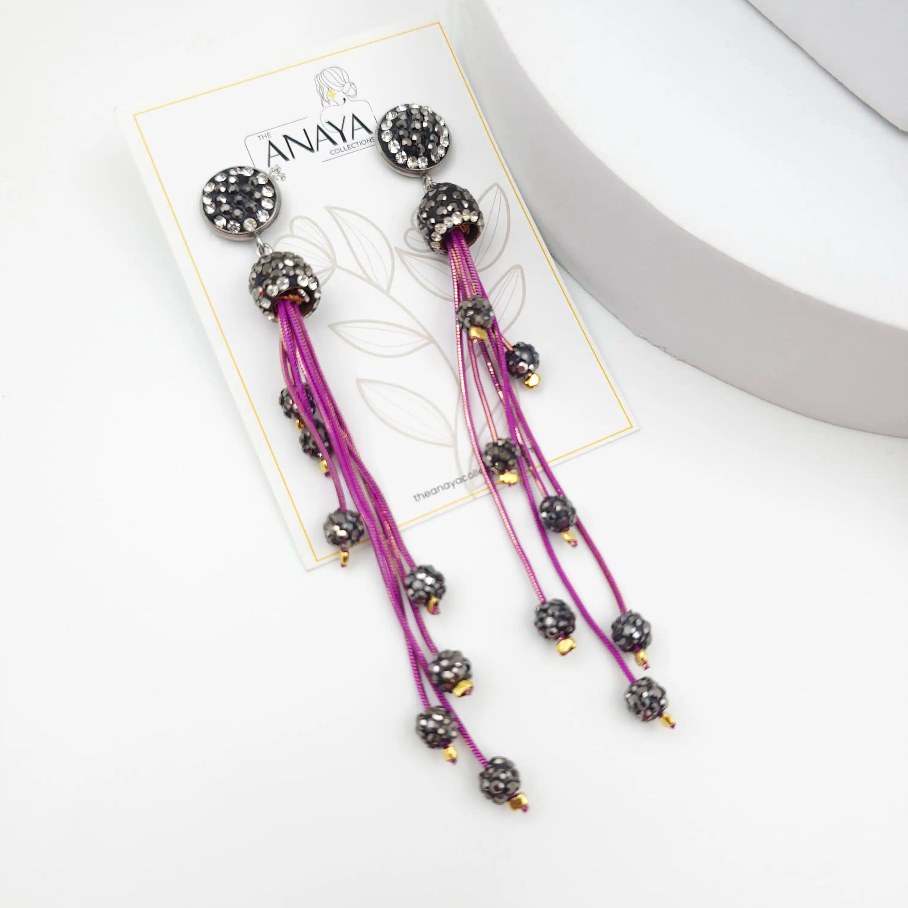 Italian Grace Tassel Radiance Earrings
