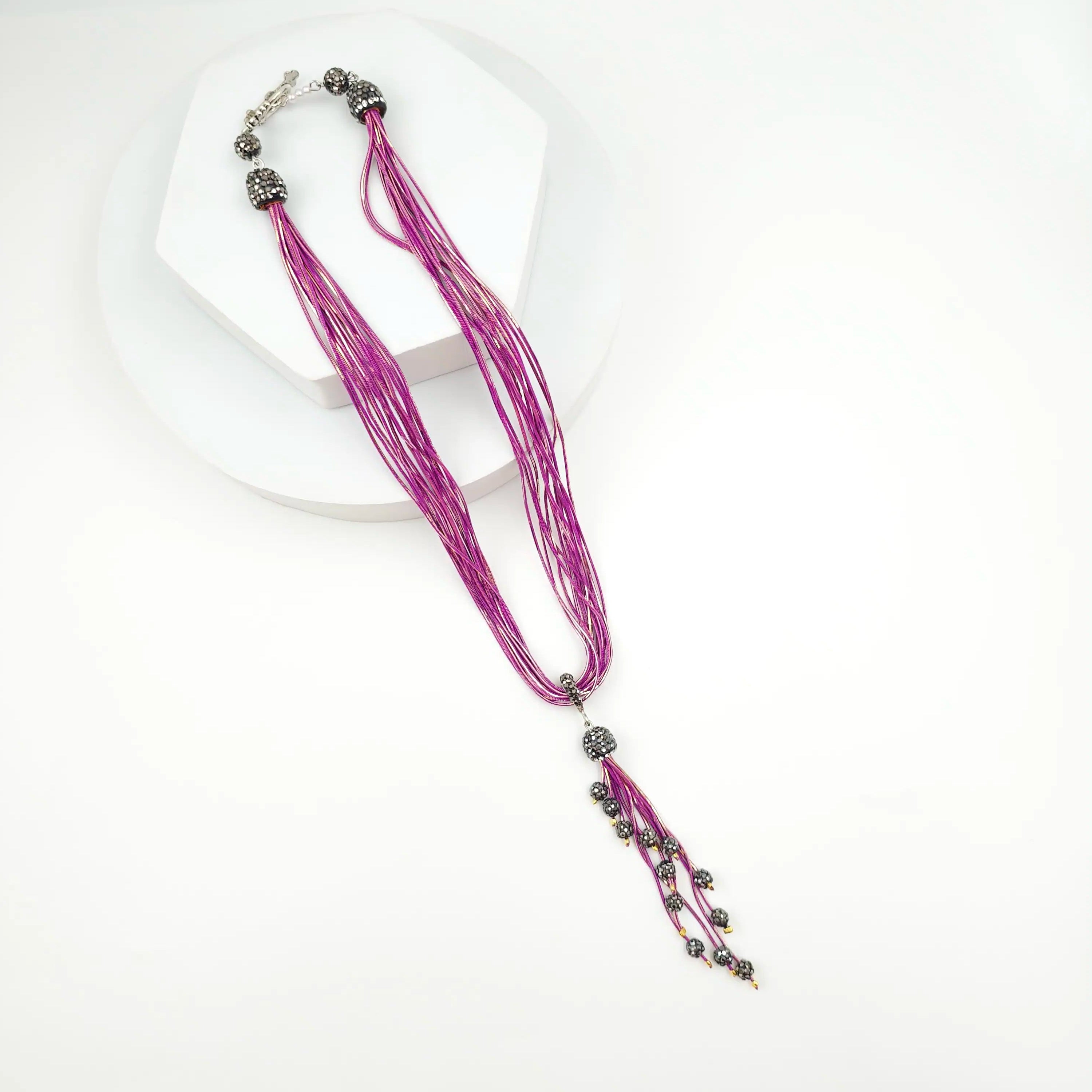 Italian Grace Tassel Radiance Necklace