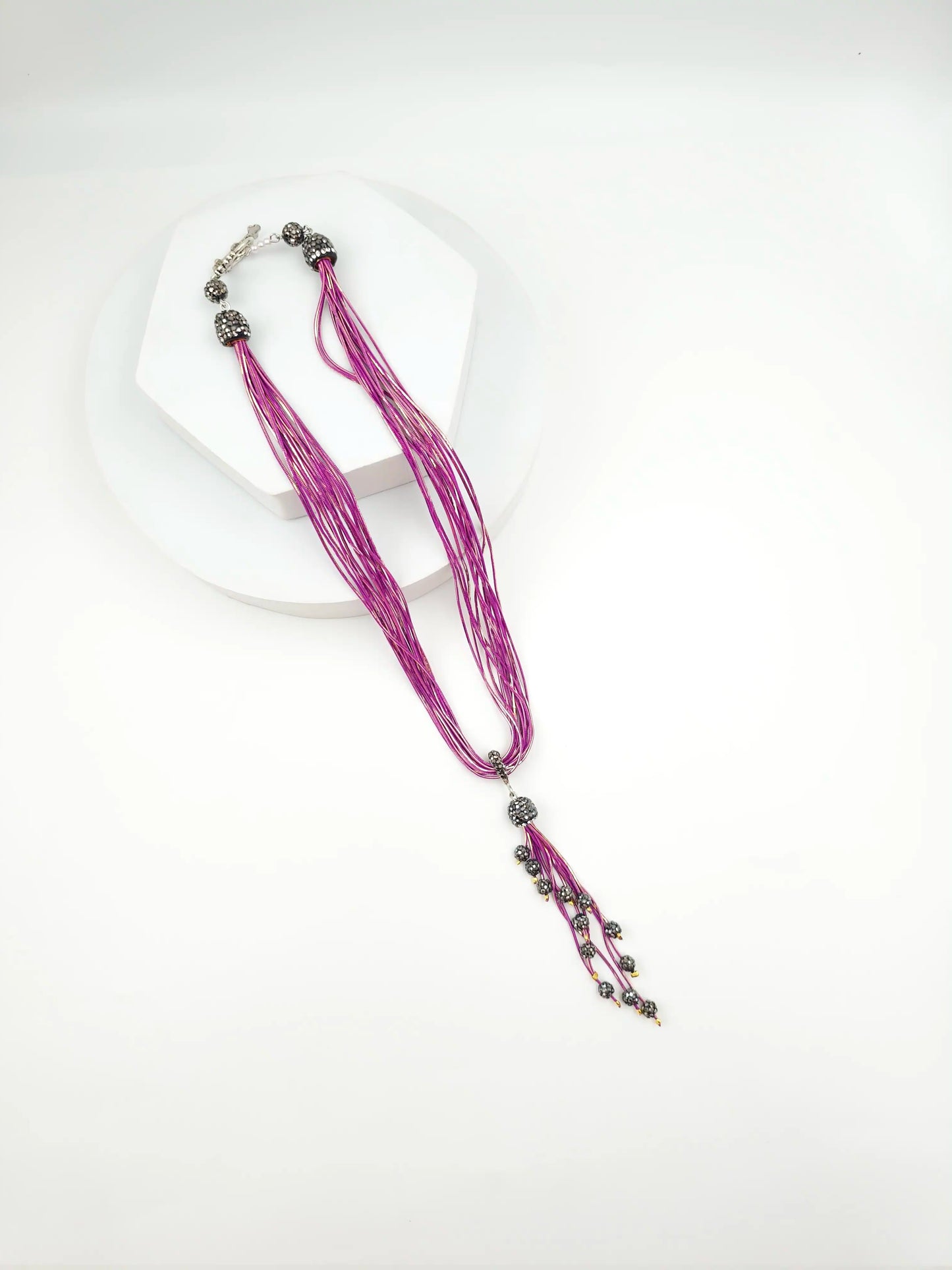 Italian Grace Tassel Radiance Necklace