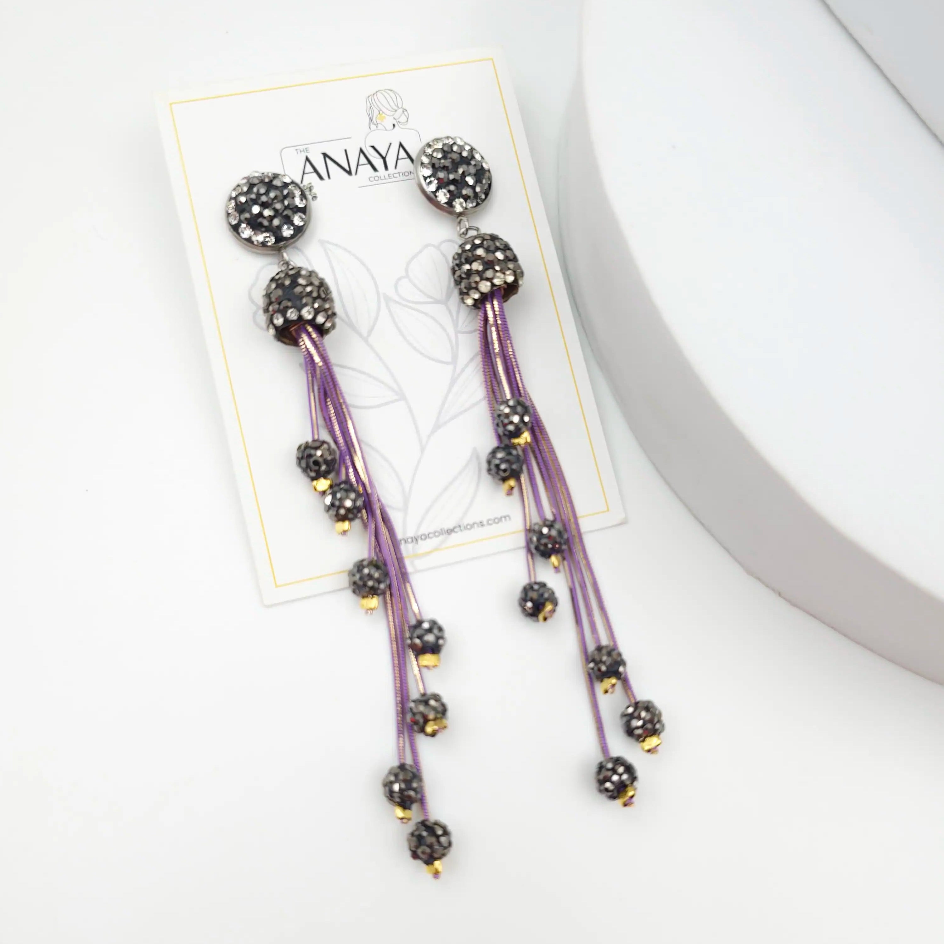 Italian Grace Tassel Radiance Earrings