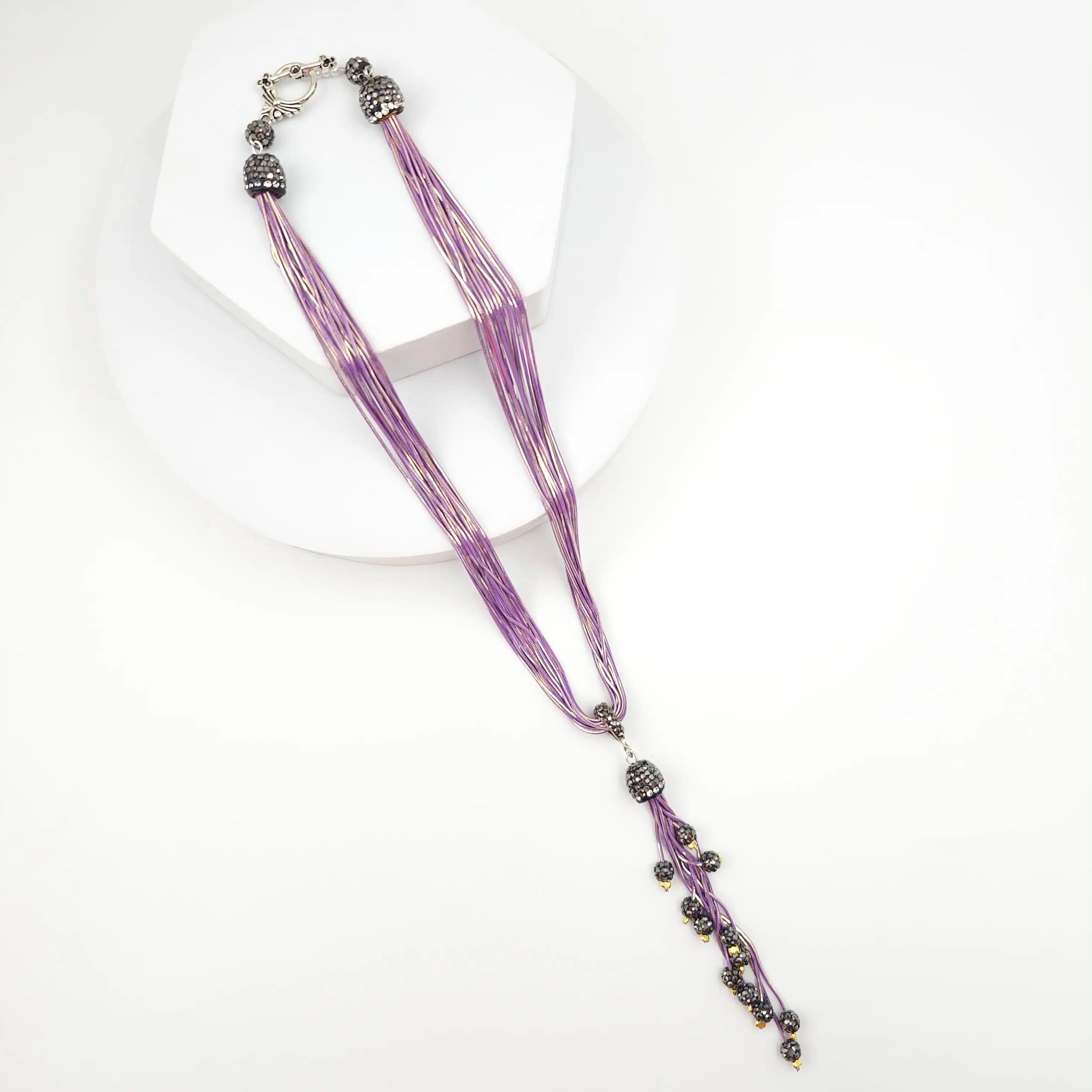 Italian Grace Tassel Radiance Necklace