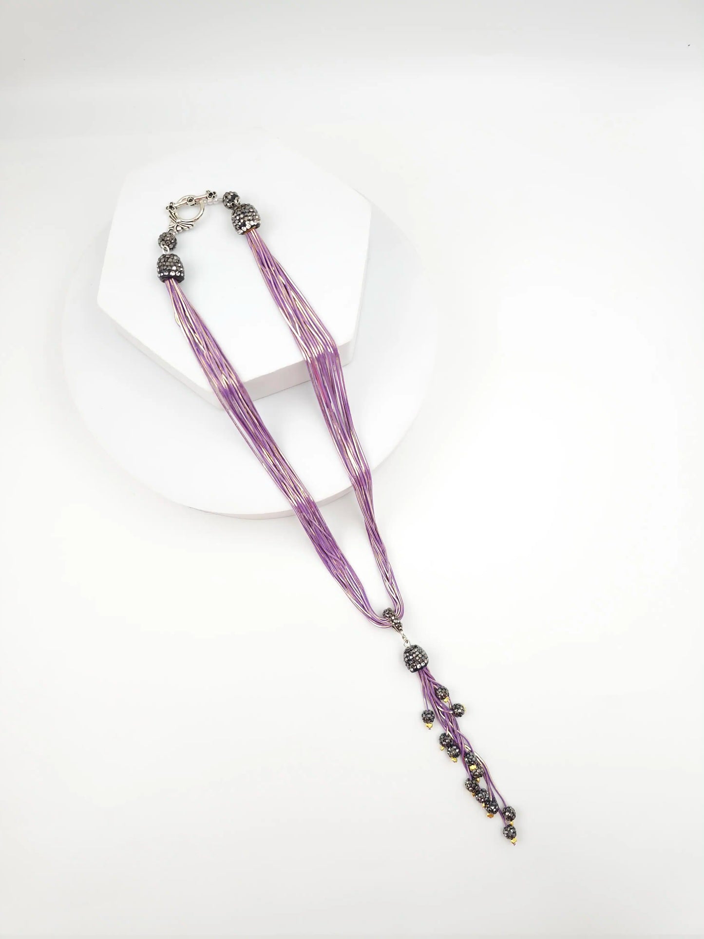 Italian Grace Tassel Radiance Necklace