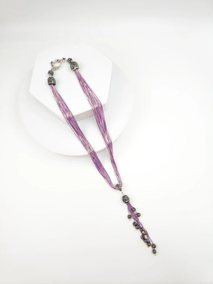 Italian Grace Tassel Radiance Necklace