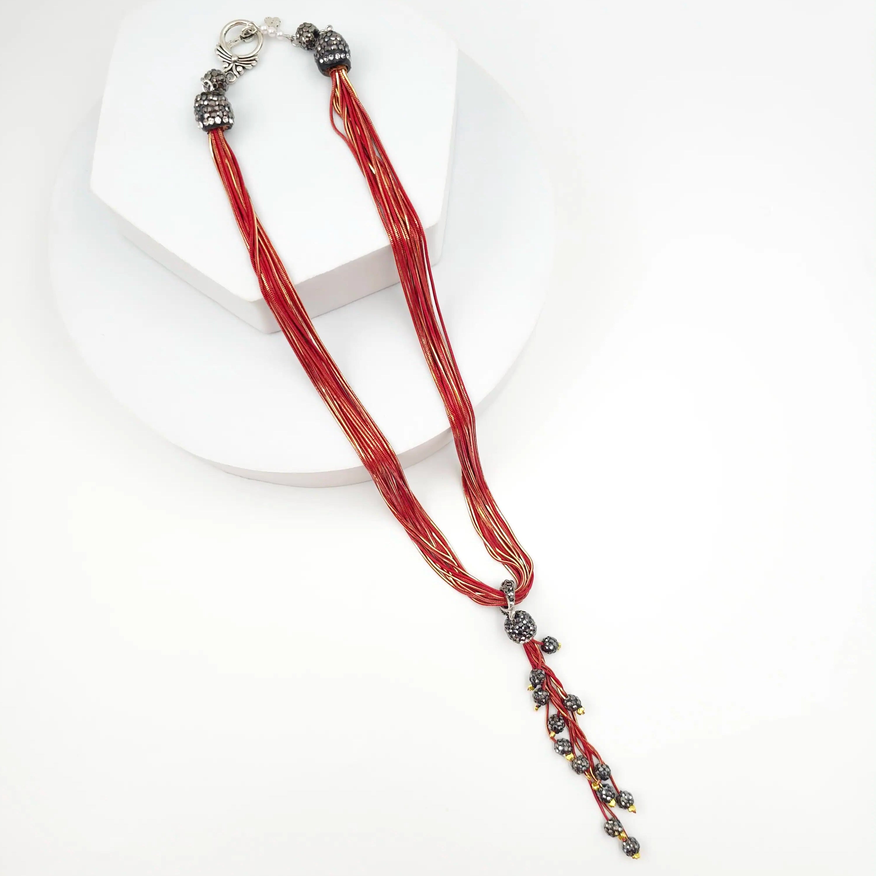 Italian Grace Tassel Radiance Necklace