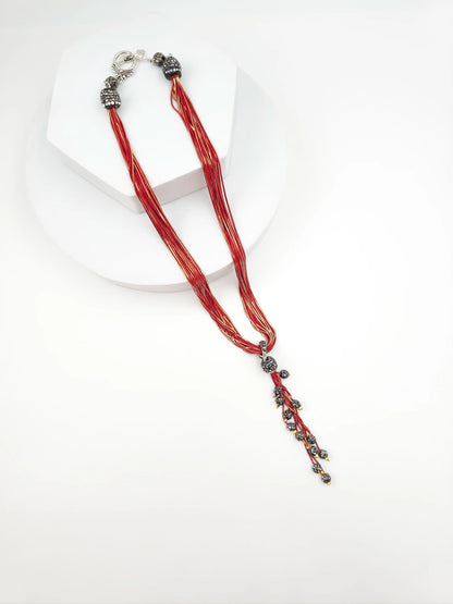 Italian Grace Tassel Radiance Necklace