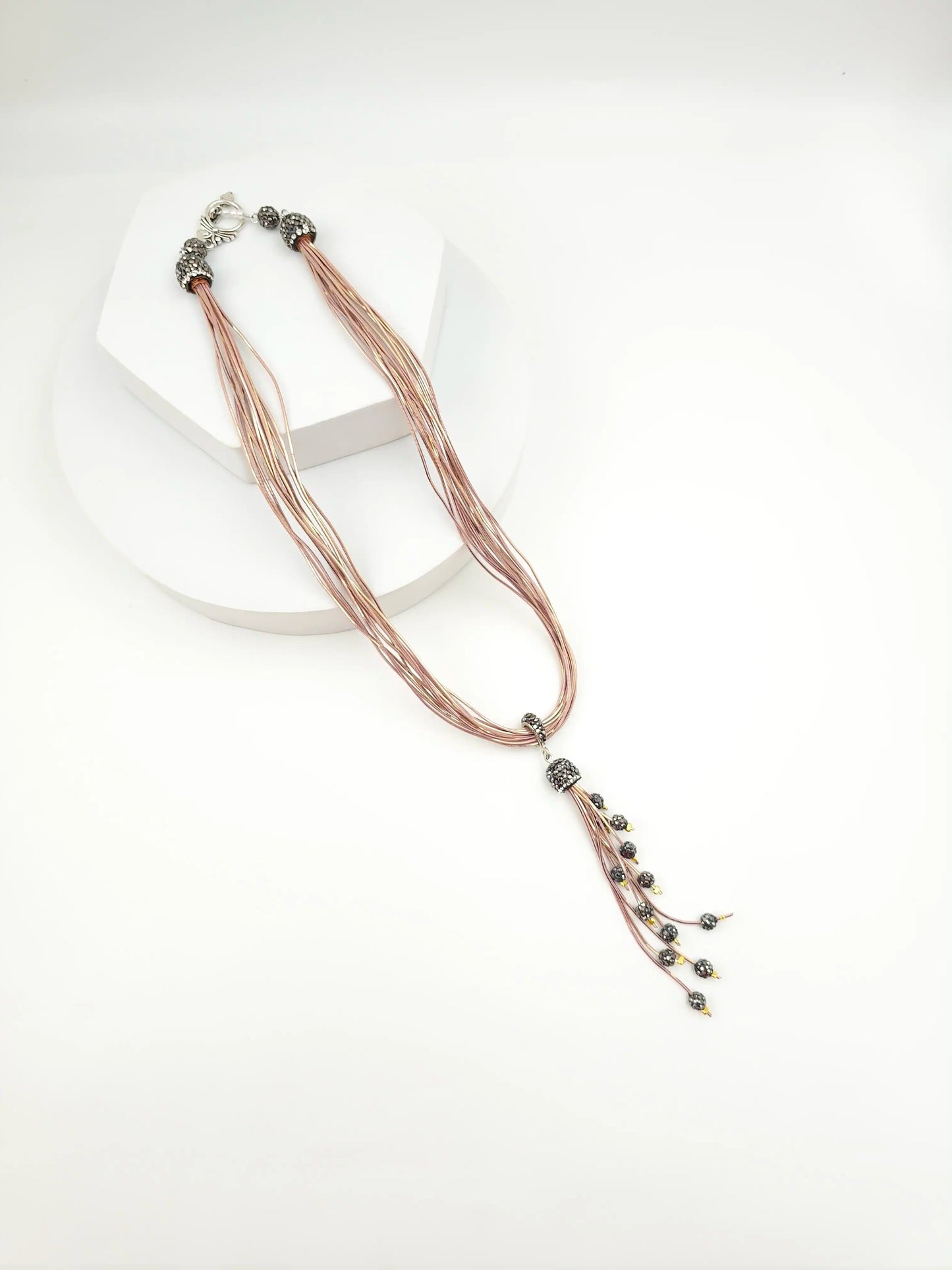 Italian Grace Tassel Radiance Necklace