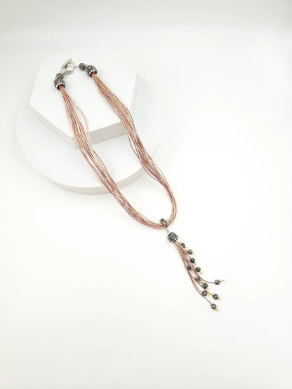 Italian Grace Tassel Radiance Necklace