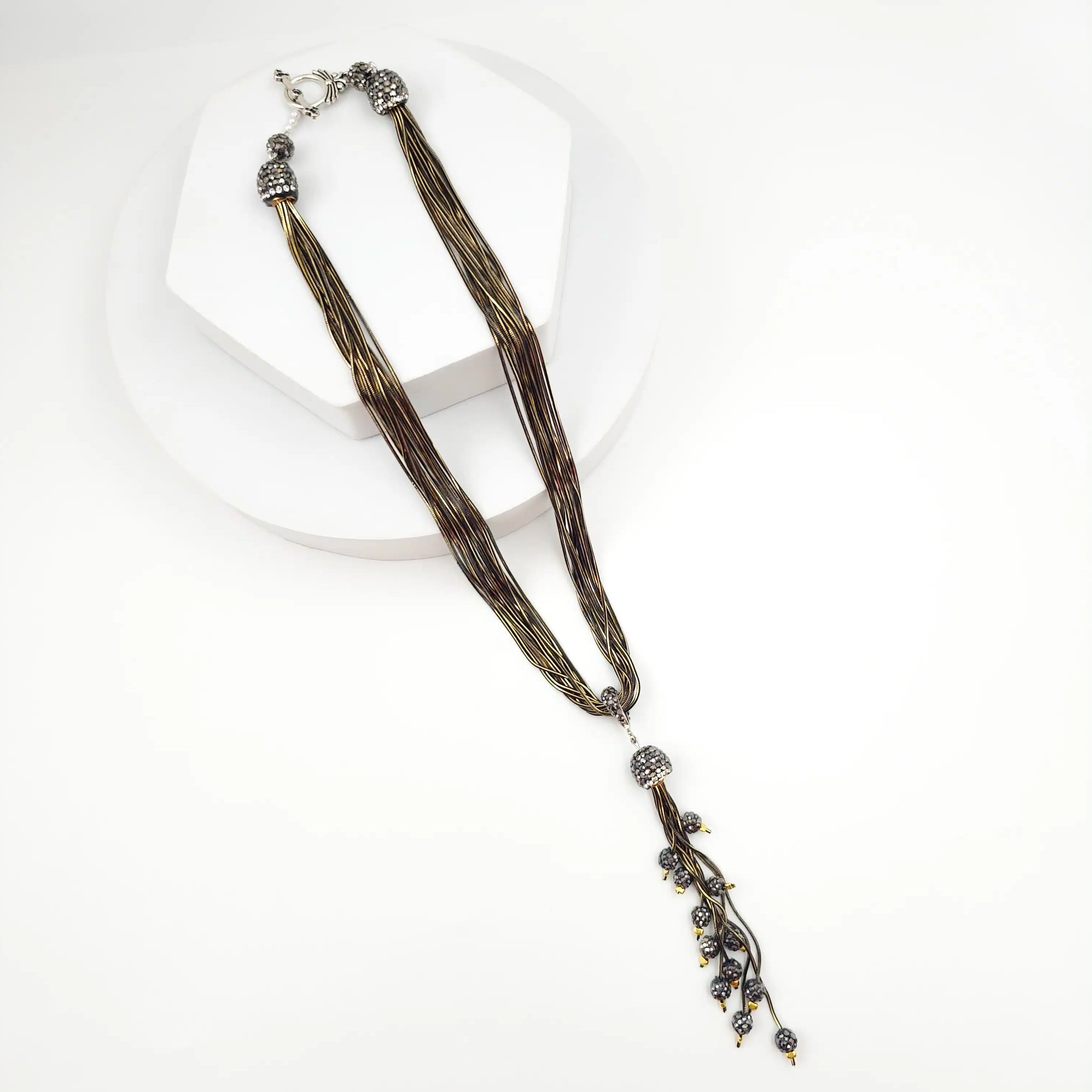 Italian Grace Tassel Radiance Necklace