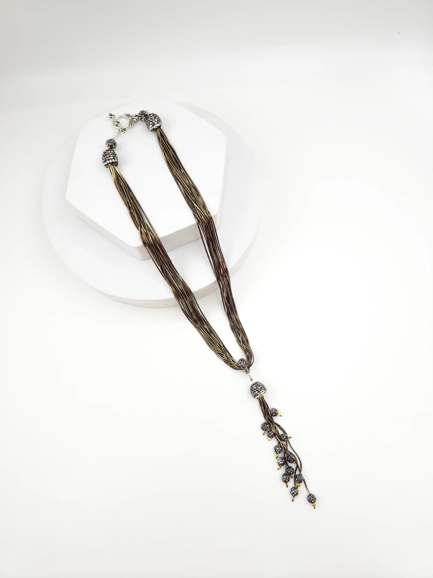 Italian Grace Tassel Radiance Necklace