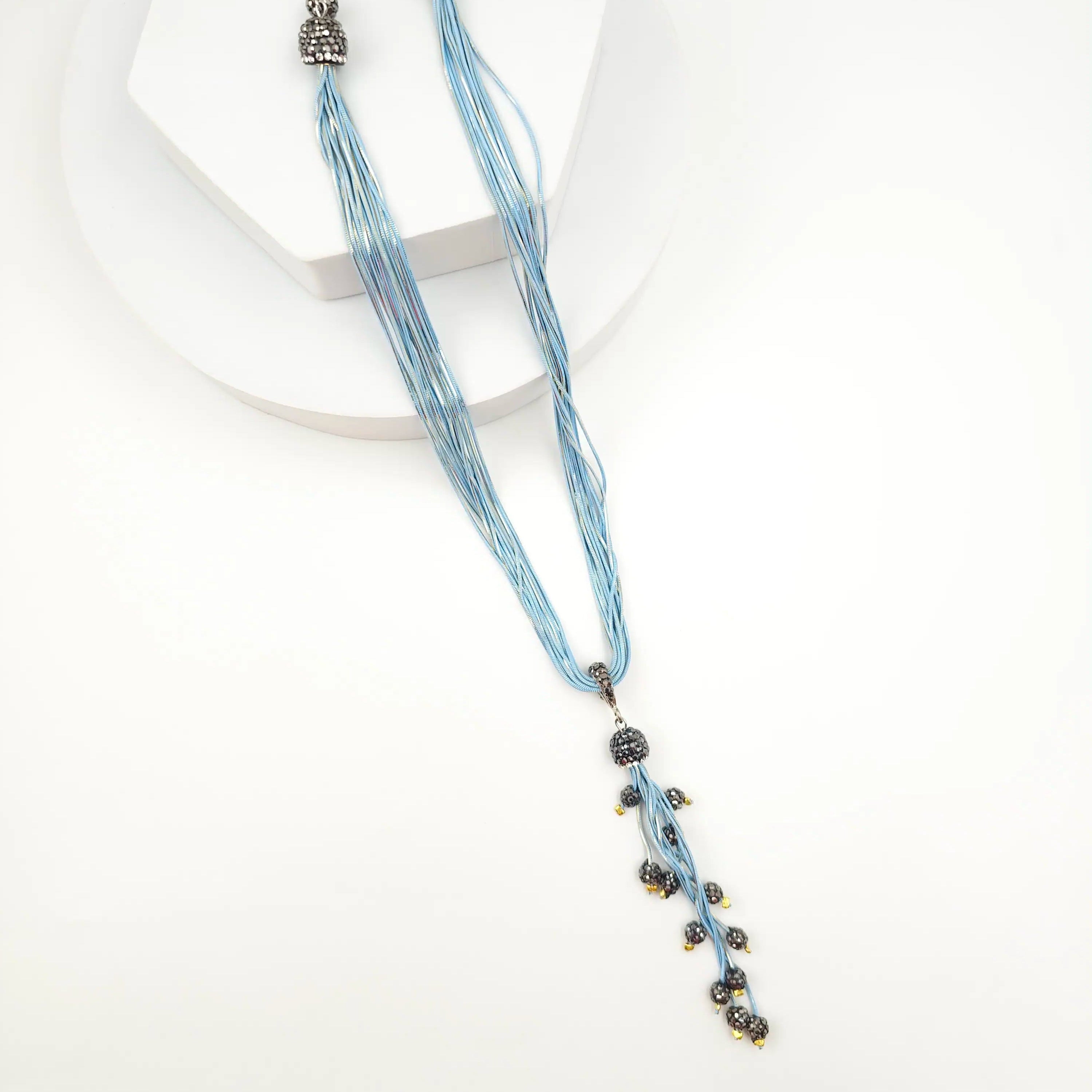 Italian Grace Tassel Radiance Necklace