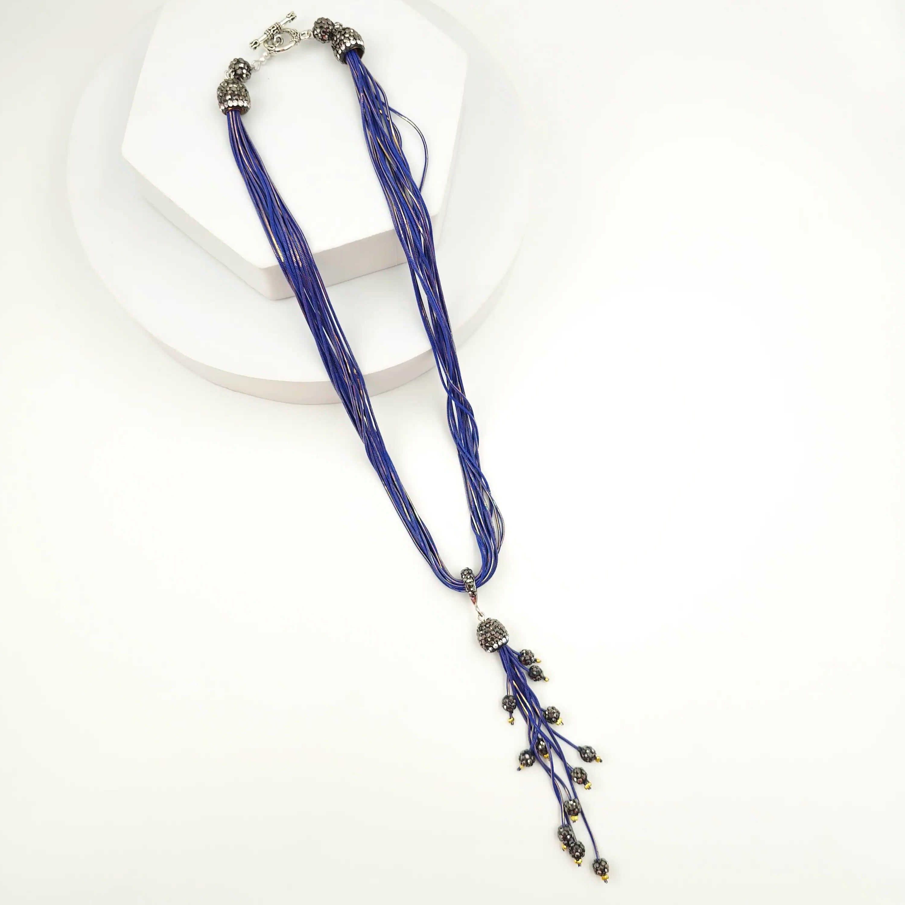 Italian Grace Tassel Radiance Necklace