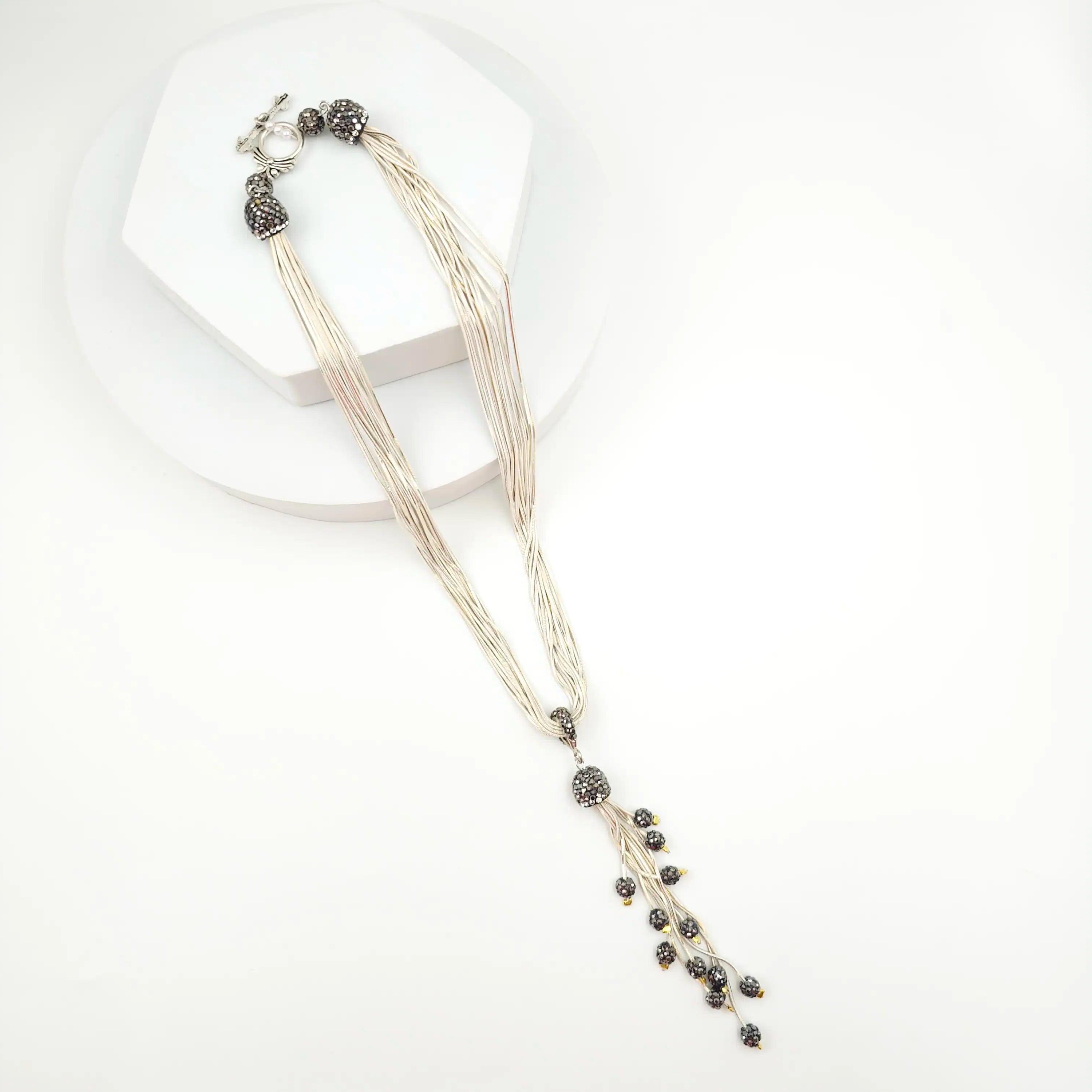 Italian Grace Tassel Radiance Necklace