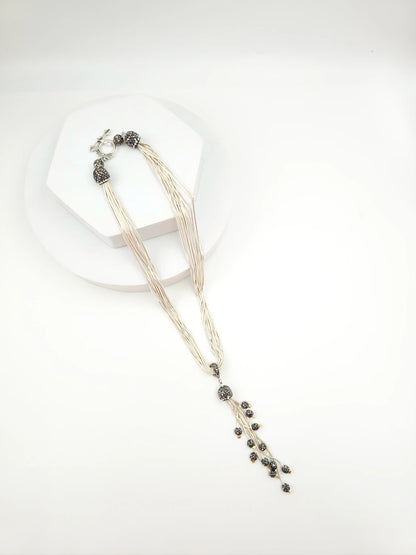 Italian Grace Tassel Radiance Necklace
