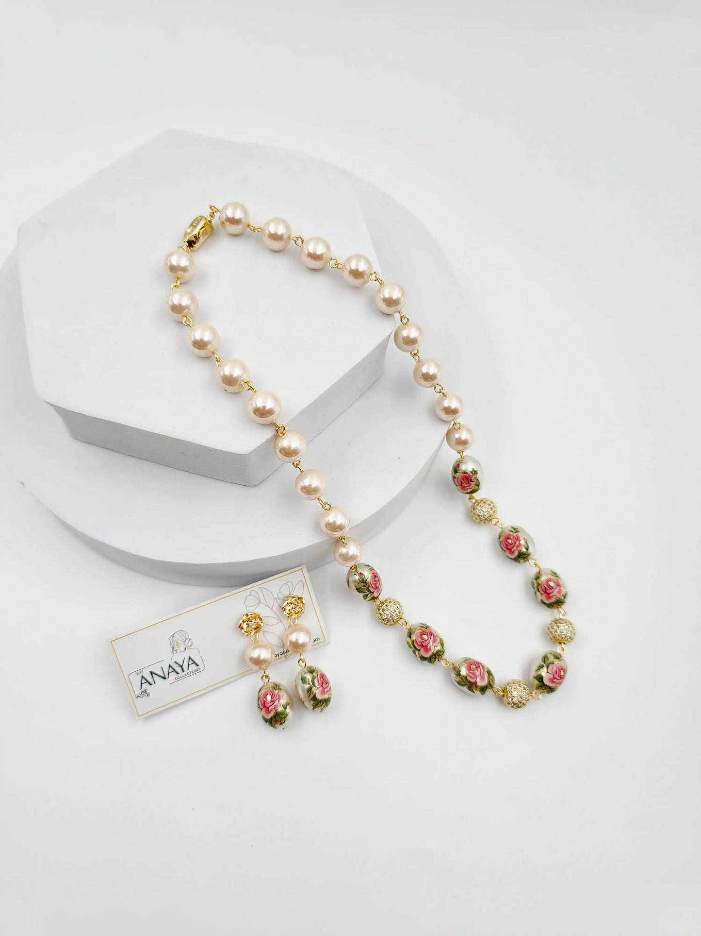 Japanese Decal Floral Elegance Pearl Set